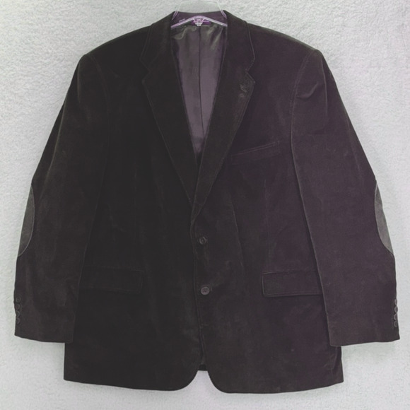 Stafford Men Sze 48R Brown Classic Fit Corduroy Blazer Sport Coat Casual Jacket - Picture 2 of 14